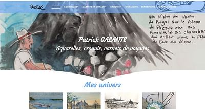 Création site Patrick Galante - Creazione di siti web