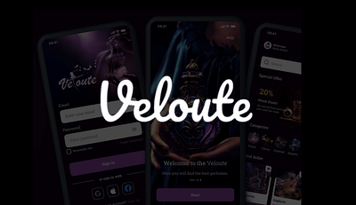 Application Web and Mobile for VELOUTE - Réseaux sociaux