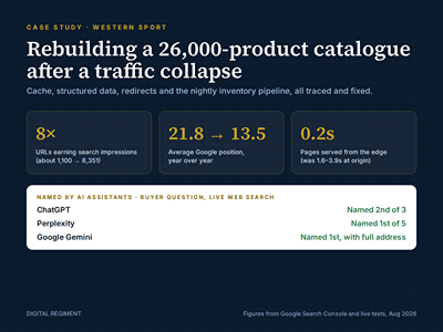 Western Sport: fixing a 26,000-product store after a traffic drop - SEO