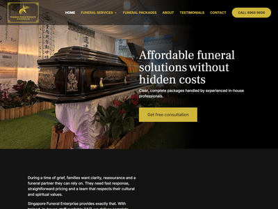 Setting New Website Design Standards for Singapore's Funeral Industry - Creación de Sitios Web