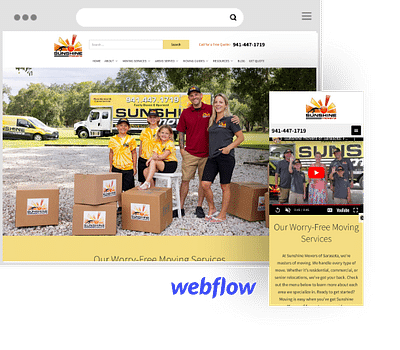 Sunshine Movers and Packers - Website Creation