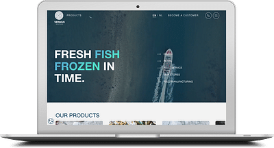 Verwijs Seafood: Ontwikkelen website, Marketing - Création de site internet