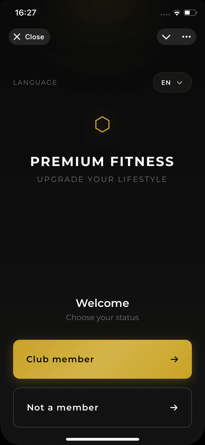 Gym Application - App móvil