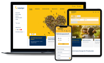 Website und Service Portal Leipziger Gruppe - l.de - Website Creation
