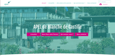 Création d'un site web pour une association parent d'élève - Website Creation