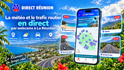 Direct Réunion | Météo et trafic routier en direct par webcams - Application mobile