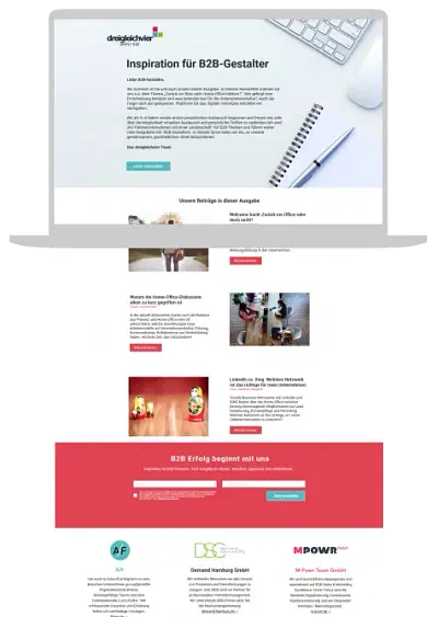 B2B Wix Website - dreigleichvier - Webseitengestaltung