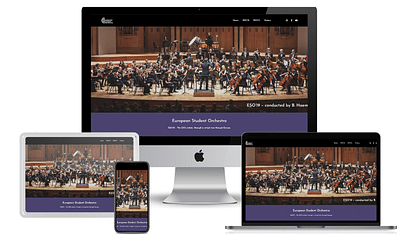 Website voor Esorchestra - Digital Strategy