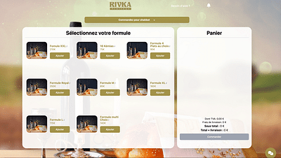 Réalisation d'un plateforme de commande - Création de site internet