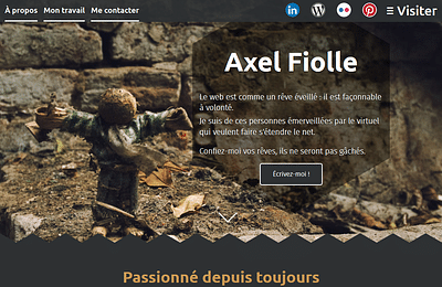 Axel Fiolle, UX designer - Website Creation