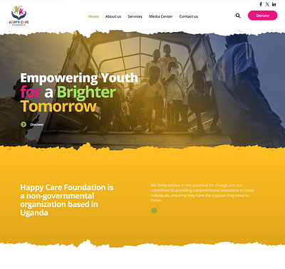 Happy Care Foundation - Webseitengestaltung