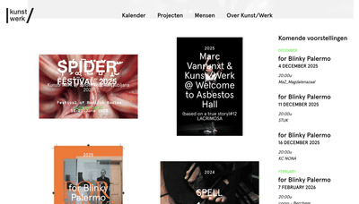 Online branding & website Kunst/Werk - Website Creation