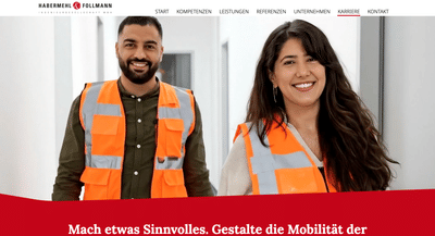 Employer Branding & Website Relaunch – Habermehl & Follmann - Website Creation