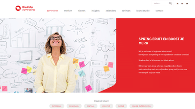 Webplatform https://www.roularta-advertising.be - Webseitengestaltung