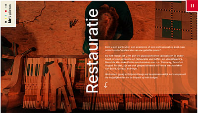 Kint Pianos - Website Creatie
