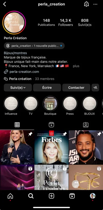 Community Management pour Perla Creation - Community management