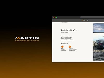 Martin Baugeräteverleih • Webseite Relaunch - Creazione di siti web