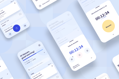 UX & UI Design für eine Personalmanagement-App - Mobile App