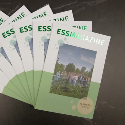 Creatie & drukwerk jubileummagazine ESS - Ontwerp