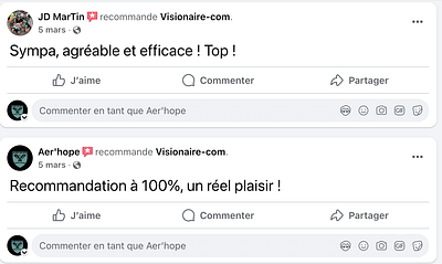 Gestion des réseaux sociaux AER'HOPE SAS - Community management