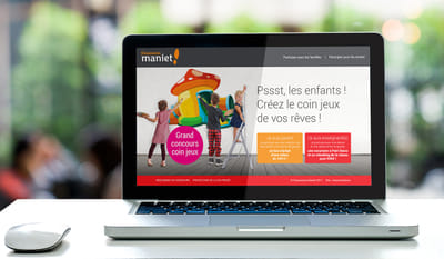Family marketing project for a retailer - Webseitengestaltung