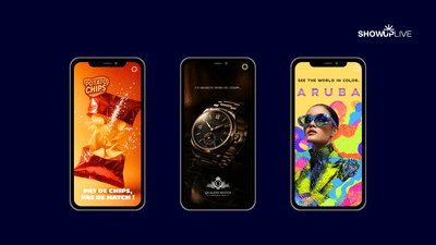Exemples d'écrans de communication marques partenaires - Marketing
