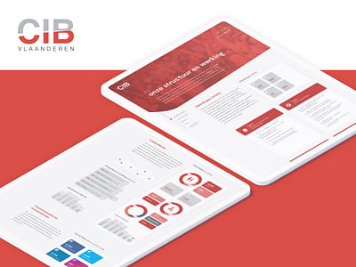 CIB - Jaarverslag, webdesign & development - Création de site internet
