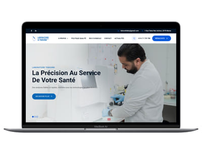 Creation site Vitrine Laboratoire - Website Creation