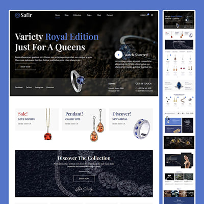 Website Design for Jewelry Store - E-commerce
