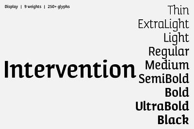 Intervention font - Design & graphisme