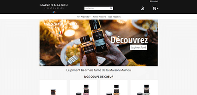 Site e-commerce pour Maison Malnou - E-commerce