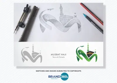 Musbat Haji Logo Design — Tours & Travels Brand Identity - Diseño Gráfico