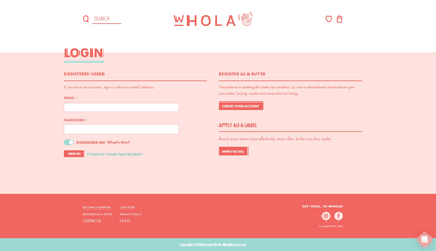 Whola - E-commerce