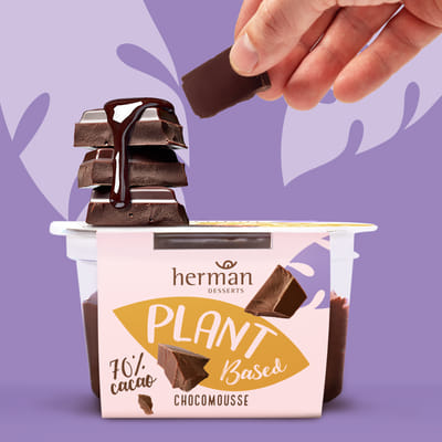 Vegan Chocomousse packaging by DesignRepublic - Packaging