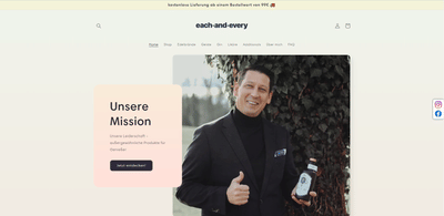 EachandEvery - Webseitengestaltung