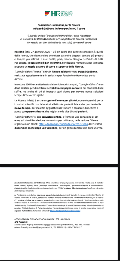 Esempio di Comunicato Stampa e Press Kit - Comunicazione aziendale