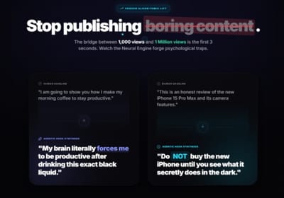 HookGod - AI Content & Copywriting SaaS - Développement de Logiciel