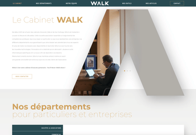 Walk - site web pour un cabinet d'avocats - Creazione di siti web
