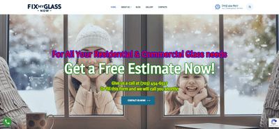Fix My Glass Now - Application web