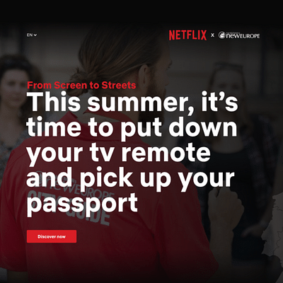 Netflix x SANDEMANs NEW EUROPE, nouveau site - Création de site internet