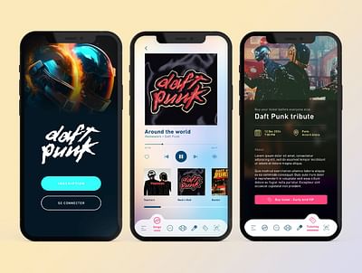 Daft Punk application - Branding y posicionamiento de marca