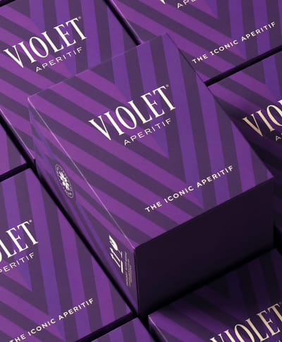 360°-Marken-Relaunch für Violet Aperitif - Onlinewerbung