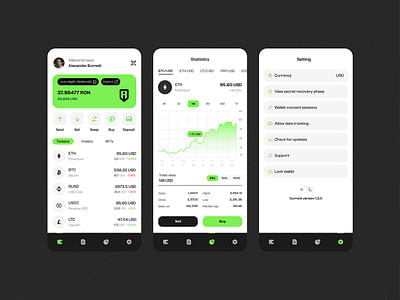 Ronin Wallet concept - App móvil