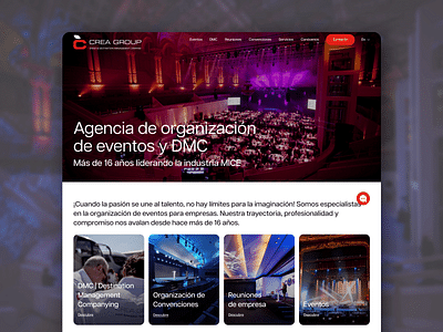 Crea Group: Imagen de marca y captación de leads - Creación de Sitios Web