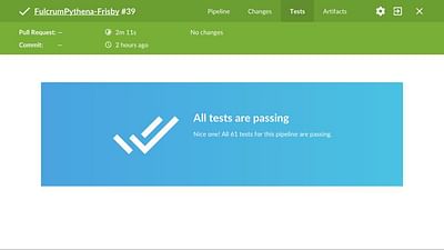 All tests are passing. - Application web