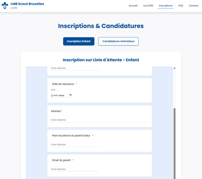 Site Web Scouts - Création de site internet