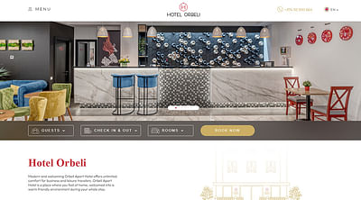 Hotel - website design and development - Création de site internet