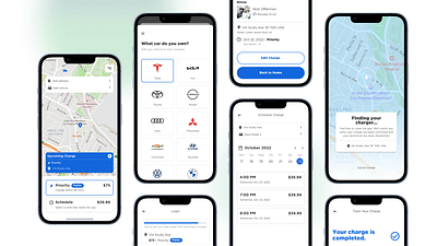 On-Demand Electric Vehicle Charging Service - Application mobile