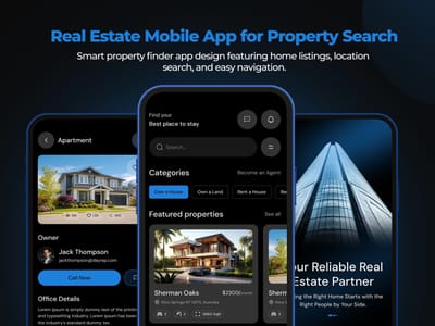 Real Estate Property Search App - Mobile App