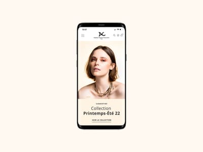 Site web pour Delphine Charlotte Parmentier - E-Commerce